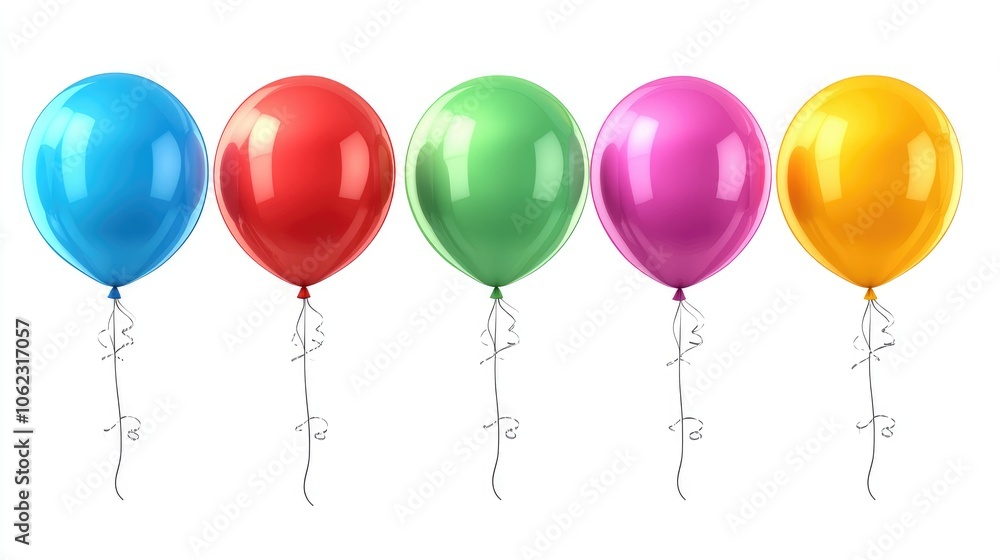 Colorful Balloons in a Row: Vibrant Celebration with Red, Blue, Green, Pink, and Orange Helium Balloons Colorful Balloons in a Row: Vibrant Celebration with Red, Blue, Green, Pink, and Orange Helium Balloons