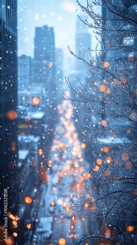 Abstract snowfall texture background for winter theme