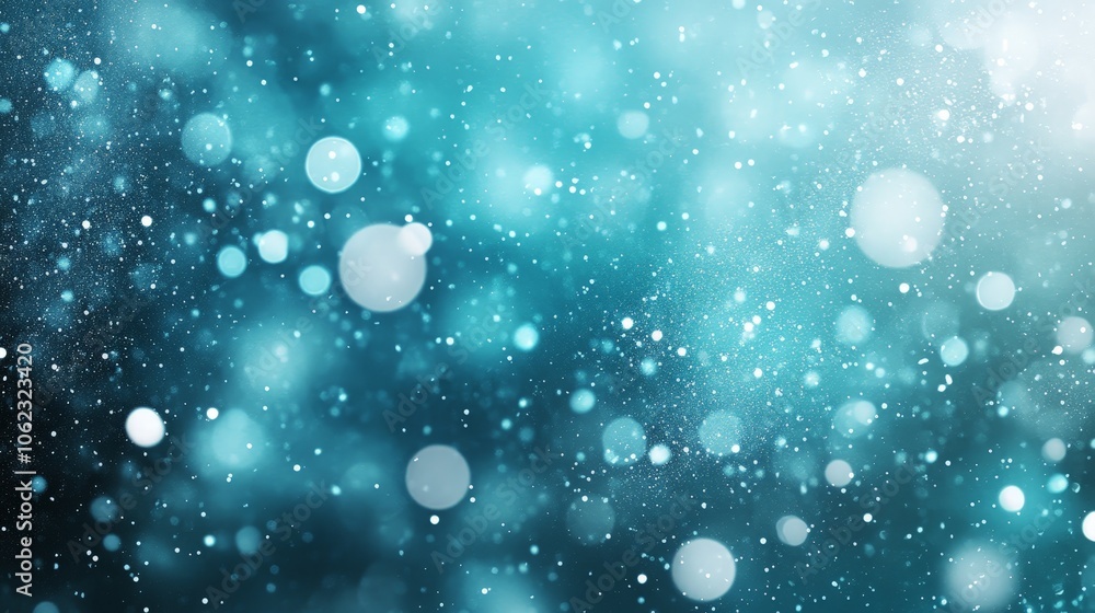 Obraz premium Abstract blurred snowfall background for winter theme designs