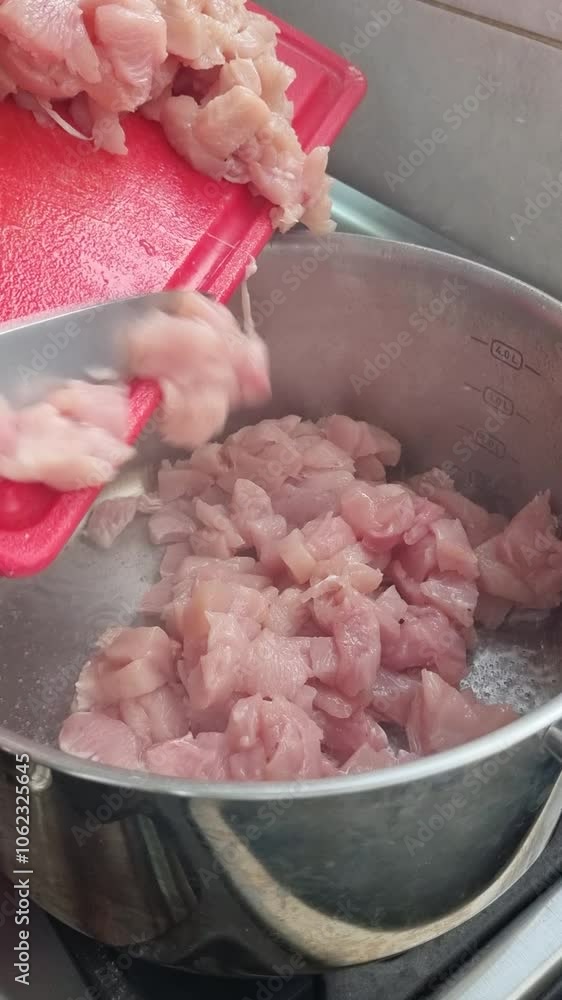 Chef Sautéing Chicken for a Delicious Recipe