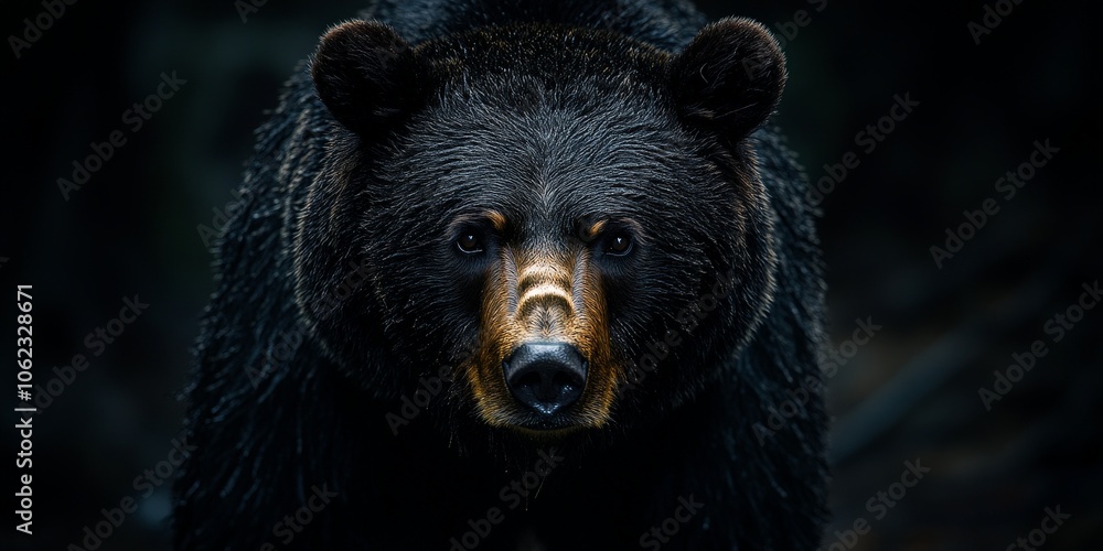 Close-up of a majestic grizzly bear in its natural wild environment