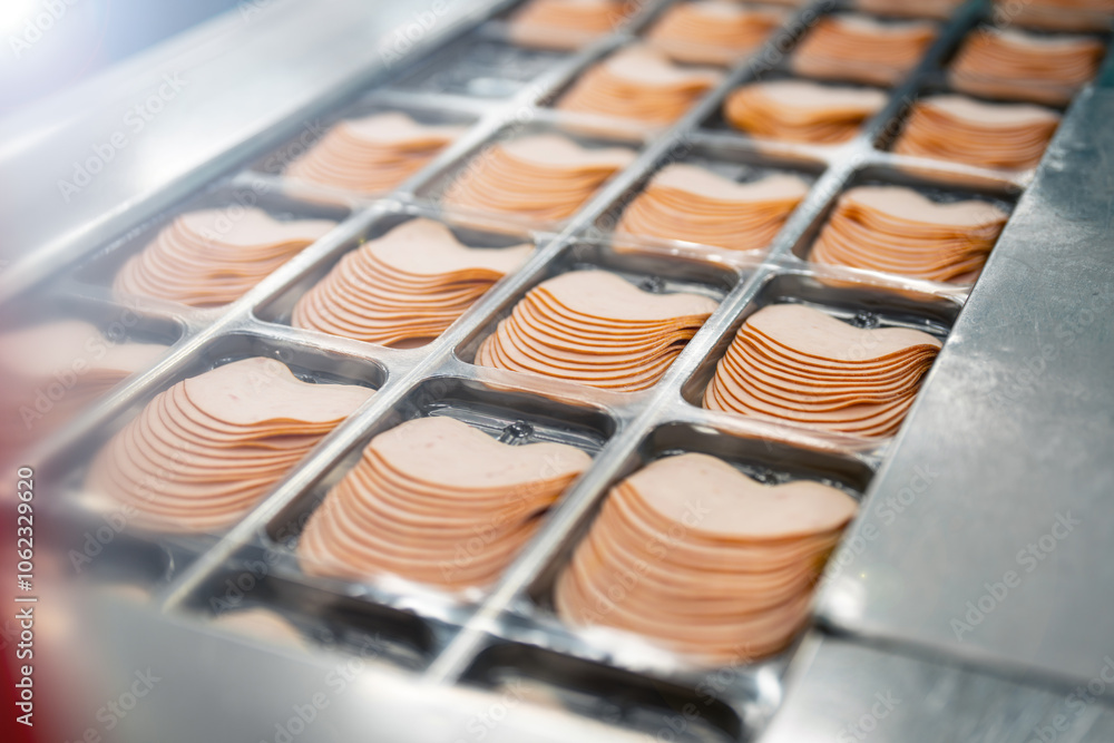 food factory - meat industry - ham packaging