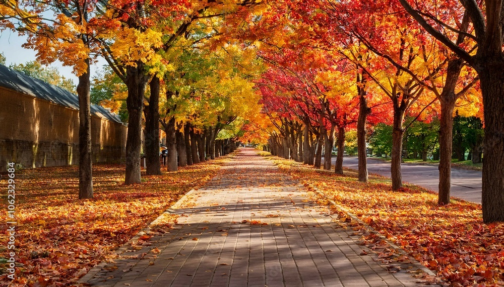 Fototapeta premium autumn in the park