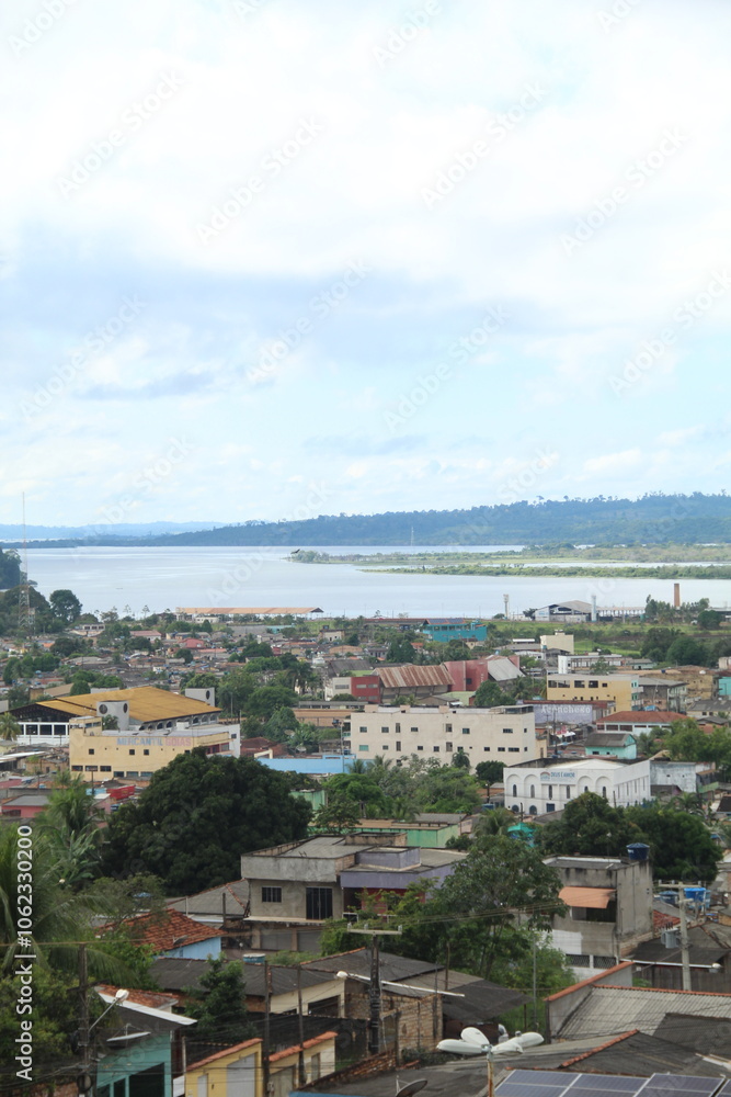 vista panorâmica de altamira, pará, maior cidade em área territorial do Brasil vista panorâmica de altamira, pará, maior cidade em área territorial do Brasil