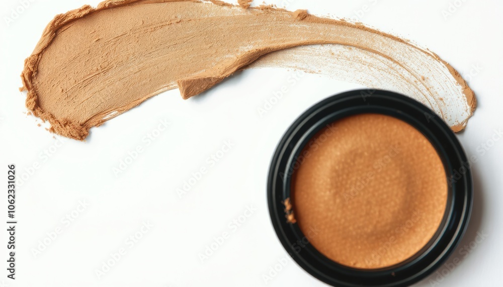Eye shadow or bronzer neutral pastel orange nude smudge Eye shadow or bronzer neutral pastel orange nude smudge