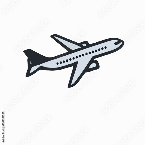 airplane isolated on white background