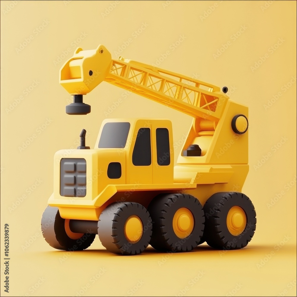 Vibrant Construction Crane: A Symbol of Progress and Innovation Vibrant Construction Crane: A Symbol of Progress and Innovation