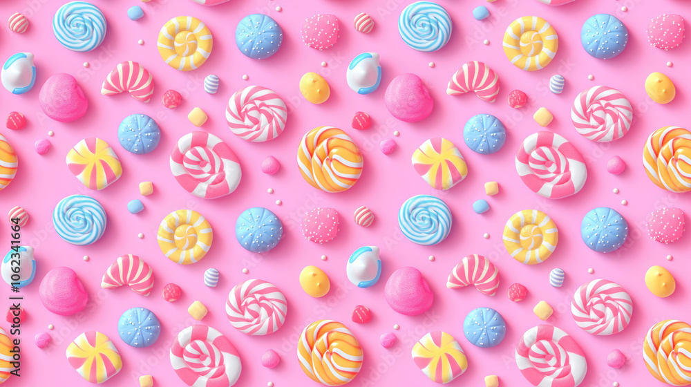 Colorful seamless pattern featuring pastel candy designs with artistic shapes and textures perfect for vibrant graphic projects wallpaper textile designs Colorful seamless pattern featuring pastel candy designs with artistic shapes and textures perfect for vibrant graphic projects wallpaper textile designs