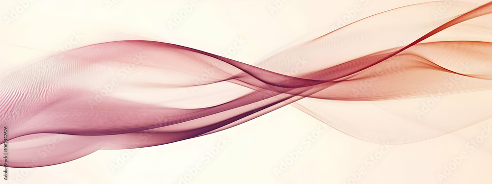 Abstract background featuring wavy lines in soft peach and rich burgundy, suitable for social media graphics Abstract background featuring wavy lines in soft peach and rich burgundy, suitable for social media graphics