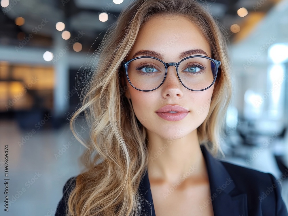 A stylish, confident young adult with glasses, smiling in a modern, bright setting. The image conveys a sense of professionalism and fashion-forward elegance. A stylish, confident young adult with glasses, smiling in a modern, bright setting. The image conveys a sense of professionalism and fashion-forward elegance.