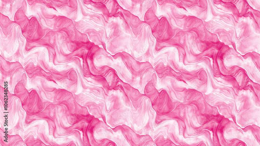 Fototapeta premium Seamless pink shibori batik print pattern featuring vintage wrinkled paper texture for ethnic swimwear design and creative wallpaper applications