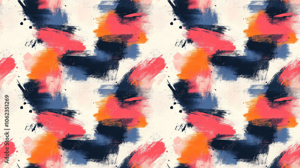 Artistic abstract seamless pattern with textured brush strokes ideal for creative wallpaper design Artistic abstract seamless pattern with textured brush strokes ideal for creative wallpaper design