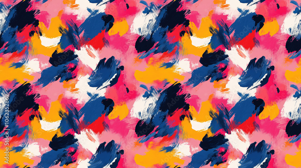 Seamless abstract color mix pattern featuring bold oil strokes ideal for modern graphic wallpaper and design projects Seamless abstract color mix pattern featuring bold oil strokes ideal for modern graphic wallpaper and design projects