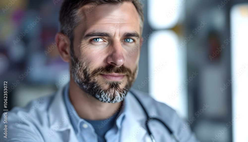 Obraz premium Doctor photo with hand cross pose