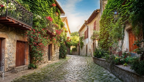 narrow street in the old town