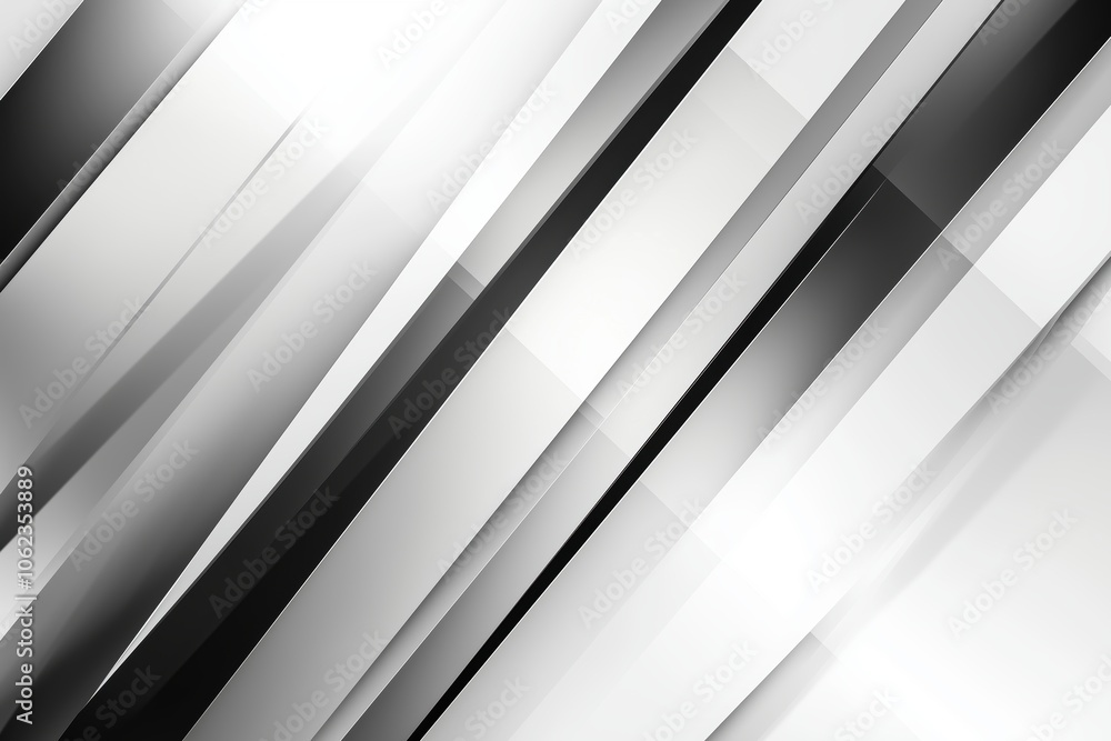 Modern geometric background with black and white diagonal elements Modern geometric background with black and white diagonal elements