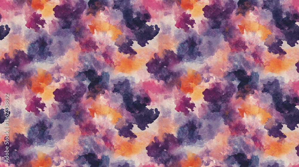 Fototapeta premium Colorful seamless abstract texture pattern with watercolor and oil mix perfect for art wallpaper and digital design
