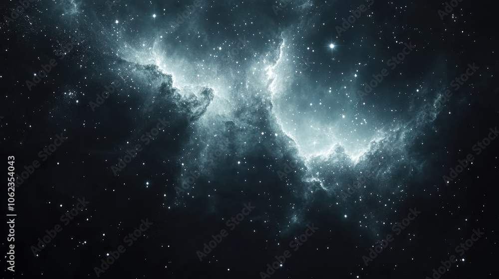 Fototapeta premium Cosmic Nebula with Stars