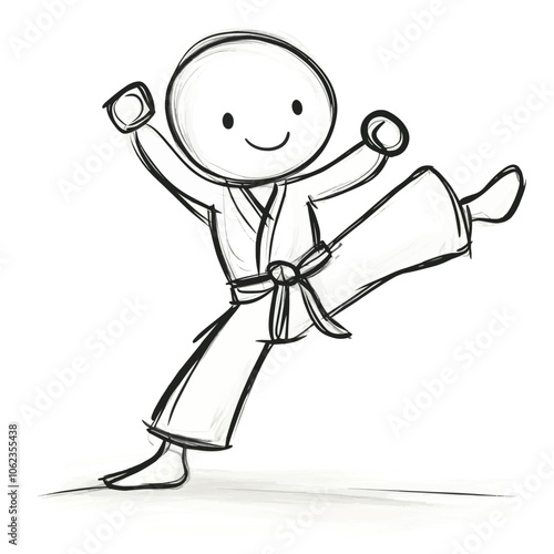 illustration of a cartoon with sports