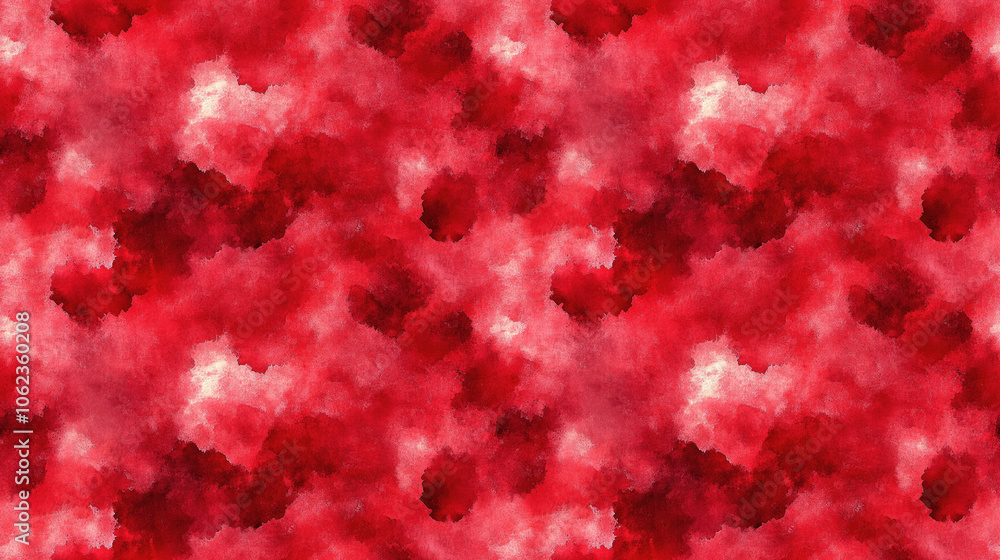 Hand painted red watercolor seamless pattern featuring a textured grunge effect perfect for artistic designs and backgrounds Hand painted red watercolor seamless pattern featuring a textured grunge effect perfect for artistic designs and backgrounds