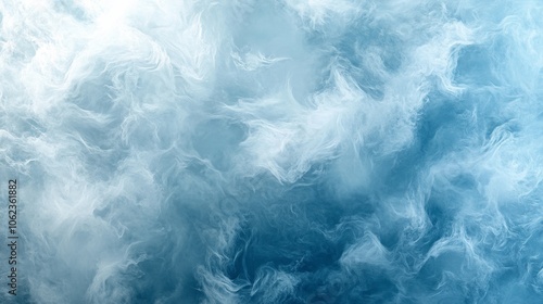 Wallpaper Mural Frozen pattern on winter glass. Blue ice frost background, texture blue wallpaper. Crystals of snow on window surface. Screen overlay abstract design Torontodigital.ca