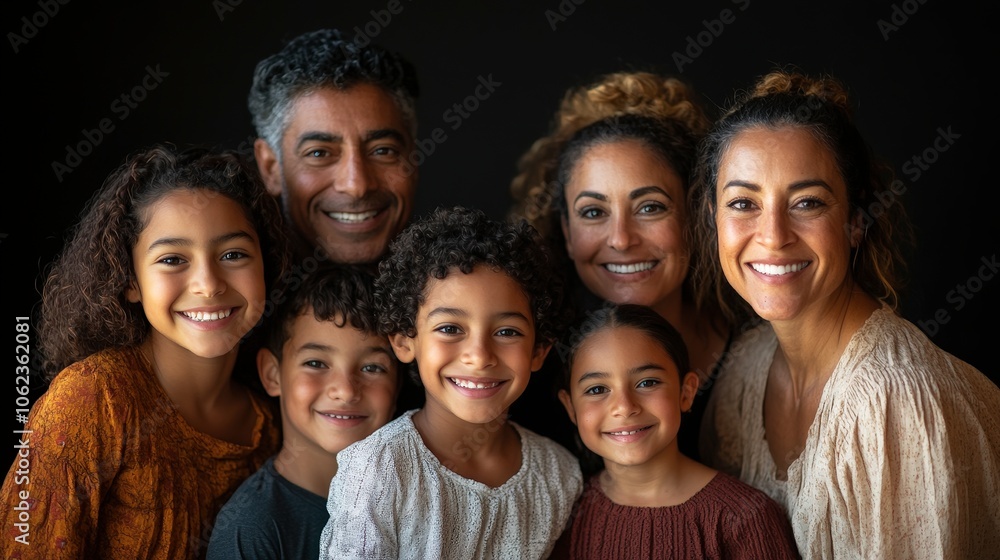Joyful Multi-Ethnic Family Portrait Joyful Multi-Ethnic Family Portrait