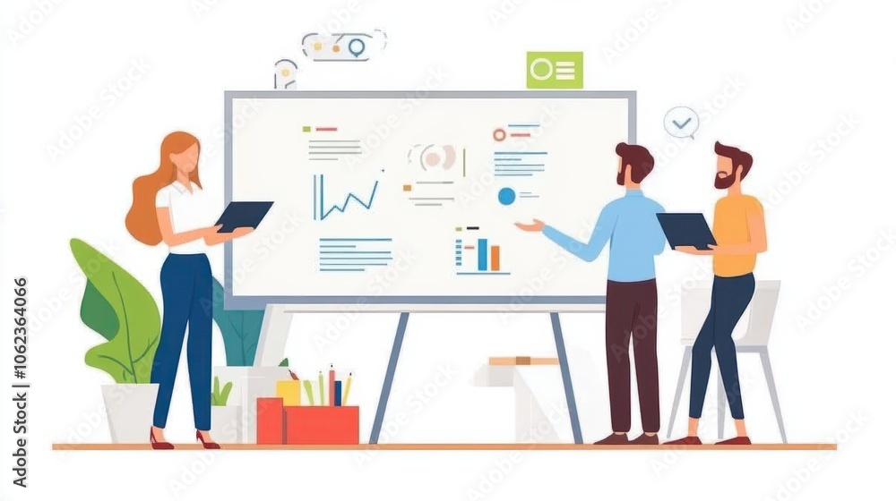 Whiteboard, manager plan and business people with strategy and speaking in a office. Startup, company training and creative writing group with communication and vision with ideas and seo report Whiteboard, manager plan and business people with strategy and speaking in a office. Startup, company training and creative writing group with communication and vision with ideas and seo report