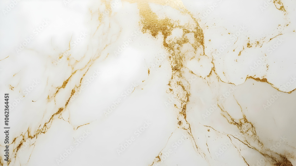 Elegant marble texture with white and gold tones, creating a high-end, luxurious effect Elegant marble texture with white and gold tones, creating a high-end, luxurious effect