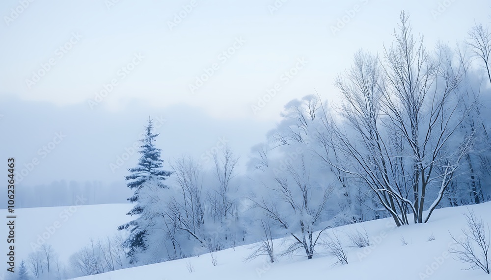 Obraz premium subtle wallpaper wall winter theme