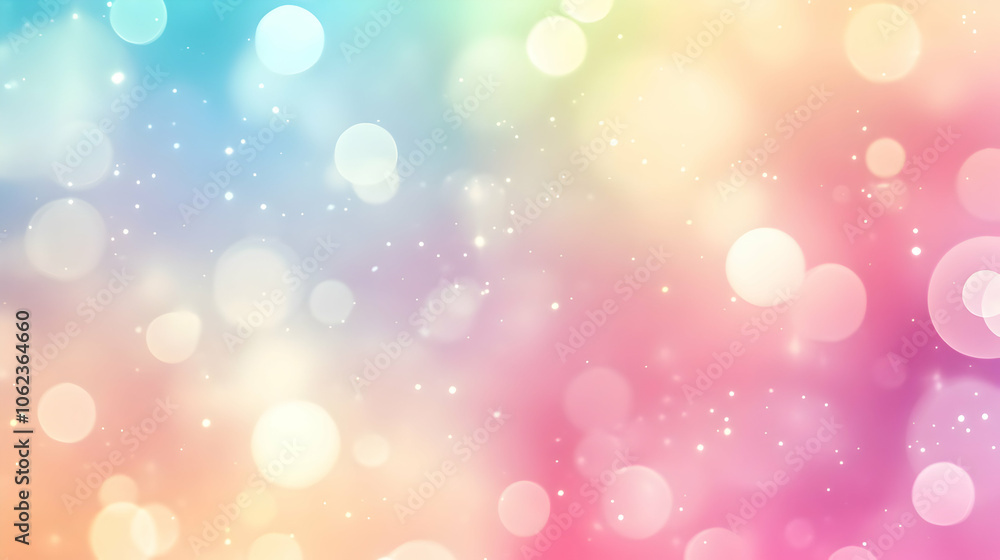 Soft, pastel bokeh effect with light blue, pink, and yellow tones, adding a dreamy, light feel Soft, pastel bokeh effect with light blue, pink, and yellow tones, adding a dreamy, light feel