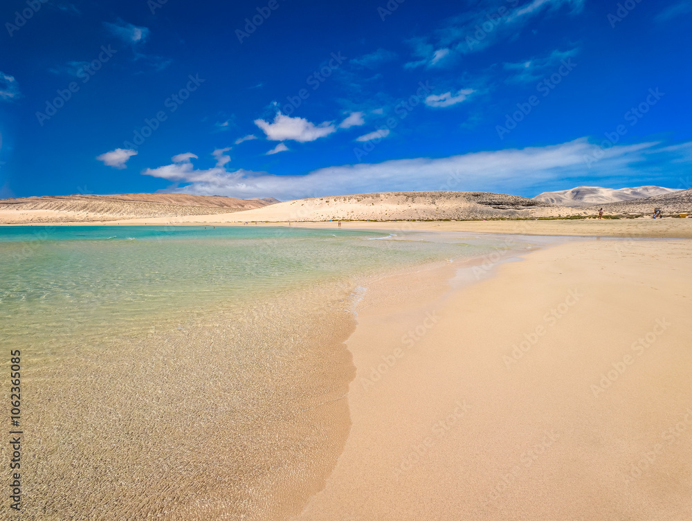 Beach on Fuerteventura, Canary island Beach on Fuerteventura, Canary island