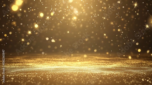 Wallpaper Mural New Year rich gold backdrop featuring outlined champagne flutes Torontodigital.ca