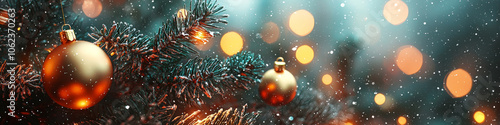 A cozy, blurred Christmas background capturing the essence of home and family, with soft warm lighting that fills the room, evoking a comforting holiday ambiance. Generative AI