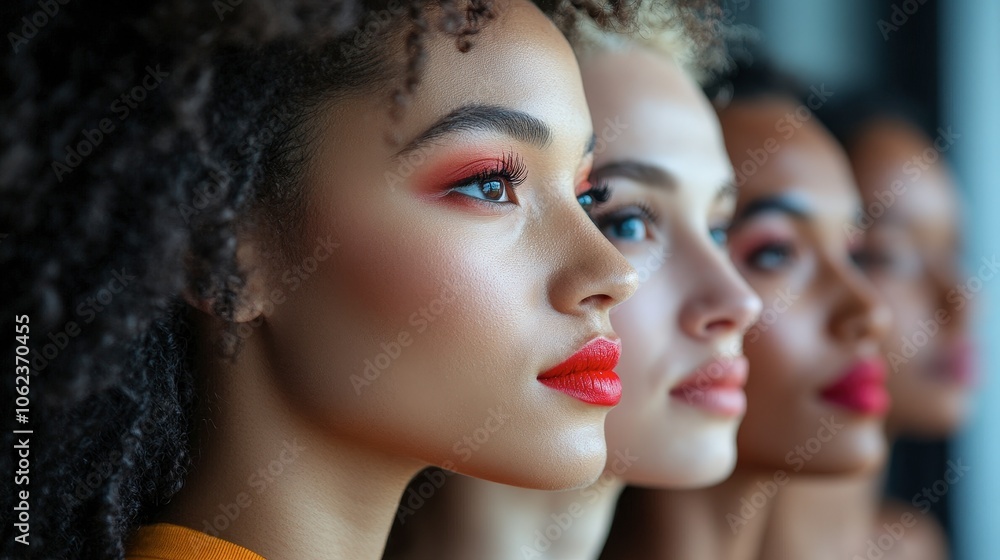 Obraz premium Diversity in Beauty: Portraits of Modern Women
