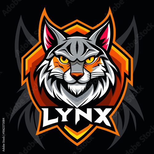 Lynx esports logo features a fierce lynx with orange and gray fur set against a striking black background