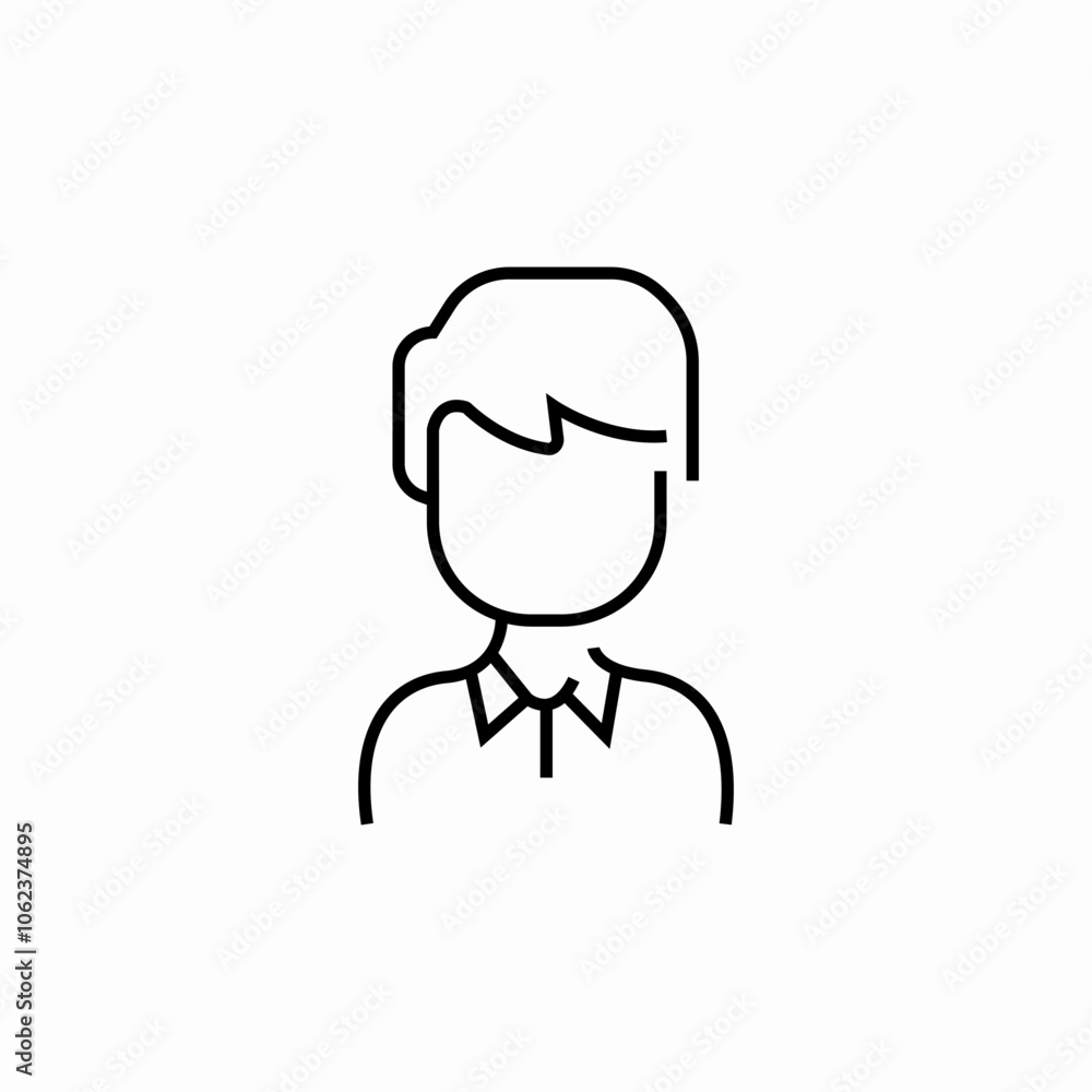 male shirt user icon sign vector male shirt user icon sign vector
