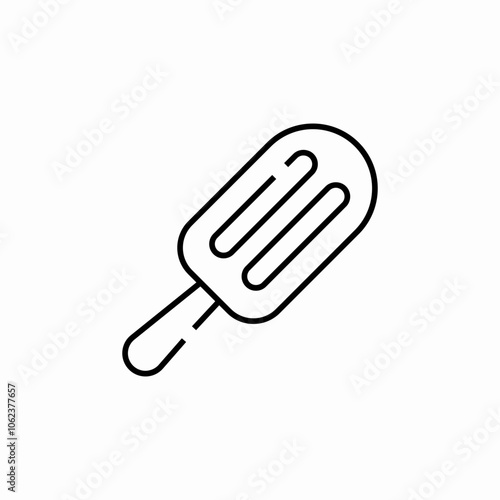 stick ice cream icon sign vector