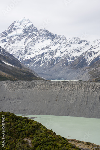 Mt Cook, Mueller Lake in New Zealand photo