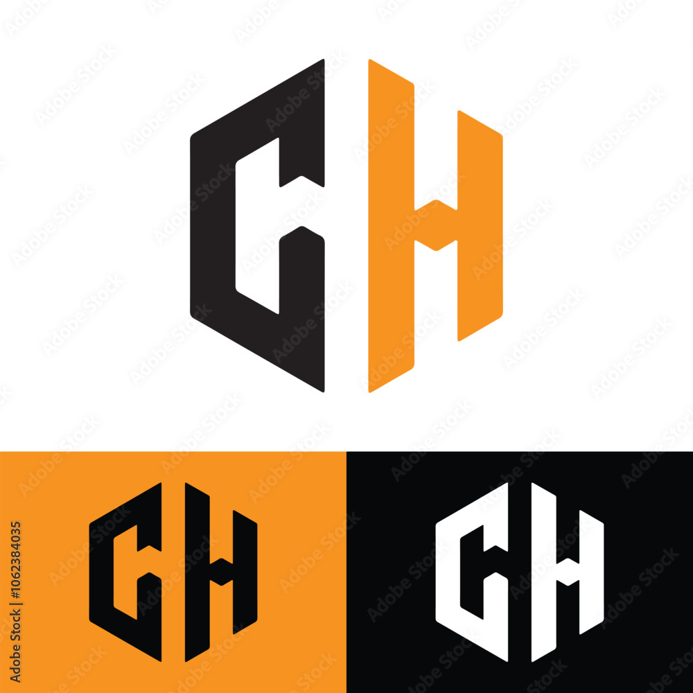 Creative professional CH logo template Creative professional CH logo template