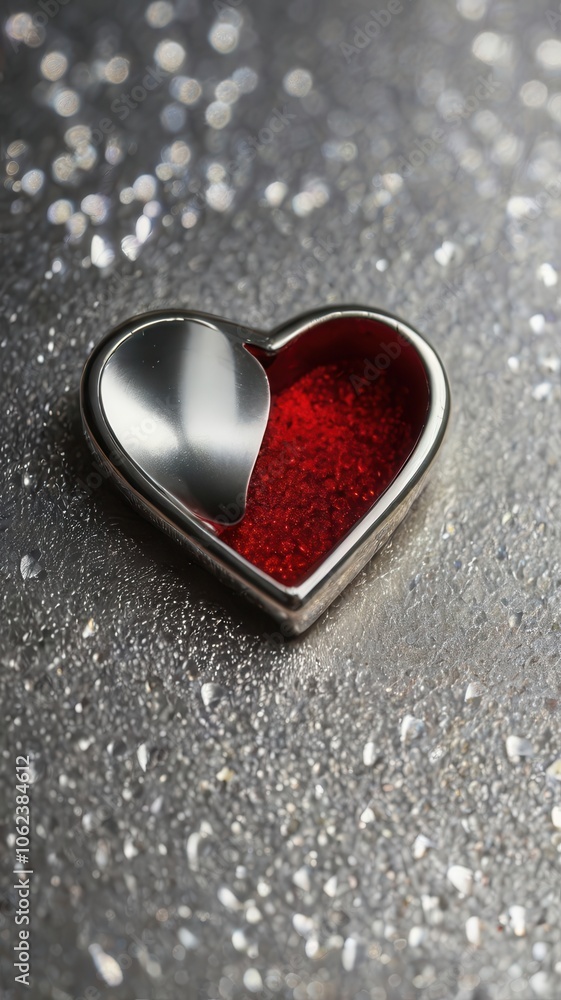Fototapeta premium heart, love, valentine, symbol, shape, romance, day, valentines, red, decoration, romantic, passion, gift, isolated, celebration, holiday, wedding, sign, object, 3d, concept, winter