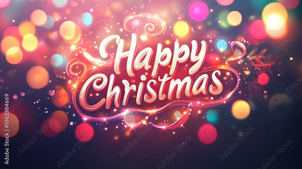 happy christmas greeting card. happy christmas greeting card.
