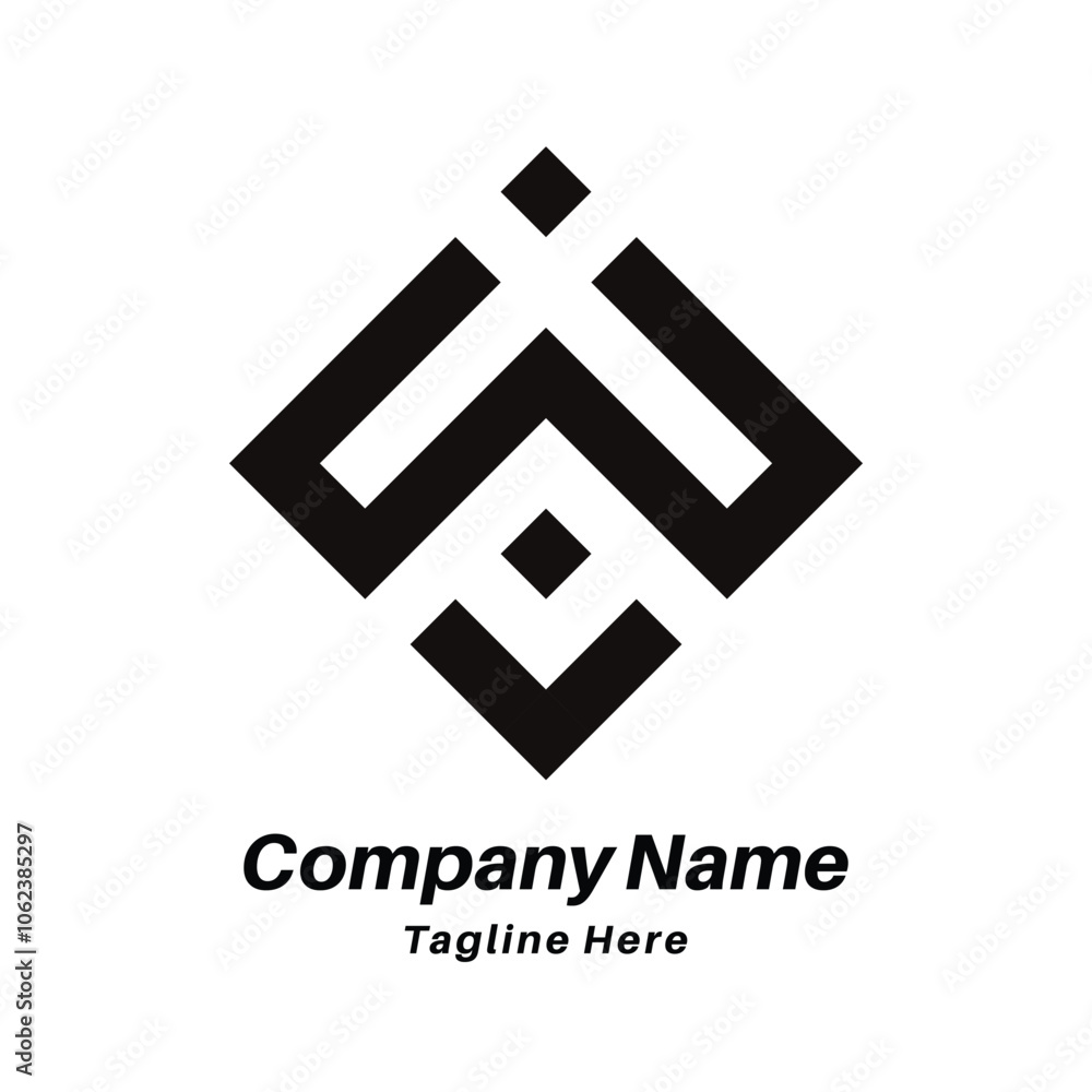 Obraz premium W letter logo design icon