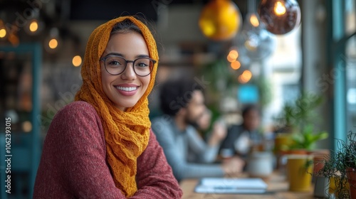 Wallpaper Mural Multicultural team working together in a corporate boardroom, showcasing the diversity and unity within a collaborative environment Torontodigital.ca