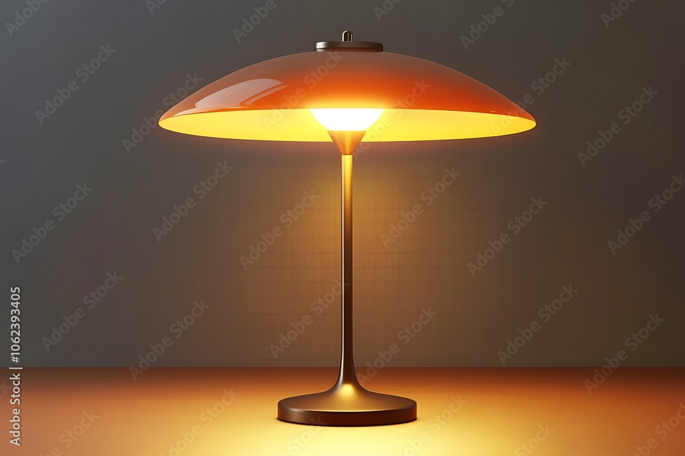 A modern table lamp emitting a warm glow, isolated PNG file on a transparent background. A modern table lamp emitting a warm glow, isolated PNG file on a transparent background.