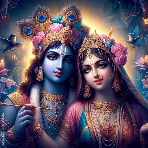 Laksmi-devi y Vishnu photo