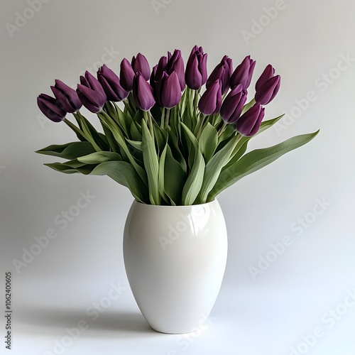 tulips in vase