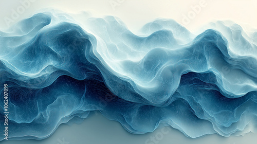 abstract blue background with waves