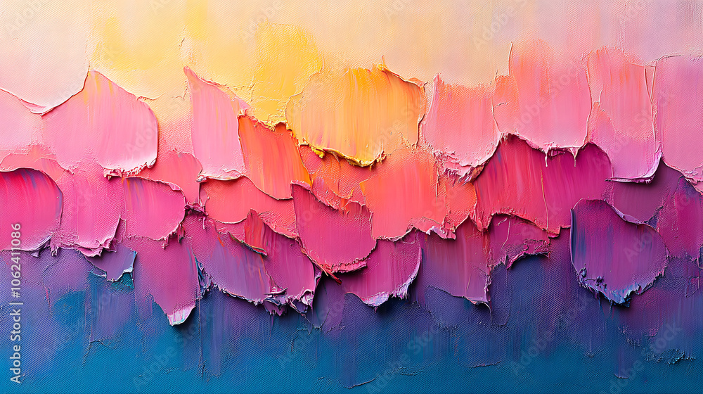A Harmonious Blend of Bright Colors on a Soothing Pastel Wall Enhanced by Expert Brush Techniques A Harmonious Blend of Bright Colors on a Soothing Pastel Wall Enhanced by Expert Brush Techniques