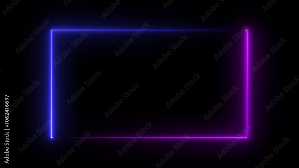 Glowing line frame web two neon box pattern. LED screens projection technology. Glowing line frame web neon box pattern .neon box animation video. on black background Glowing line frame web two neon box pattern. LED screens projection technology. Glowing line frame web neon box pattern .neon box animation video. on black background