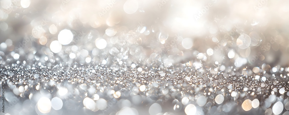 Glittering background in soft pastel silver and white tones, created with a defocused effect. Glittering background in soft pastel silver and white tones, created with a defocused effect.